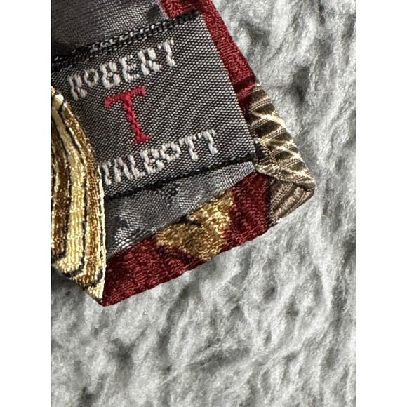 Robert Talbott Neck Tie Hand Sewn Finest Silk Made In USA Geometric - Picture 4 of 6